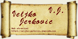 Veljko Jerković vizit kartica